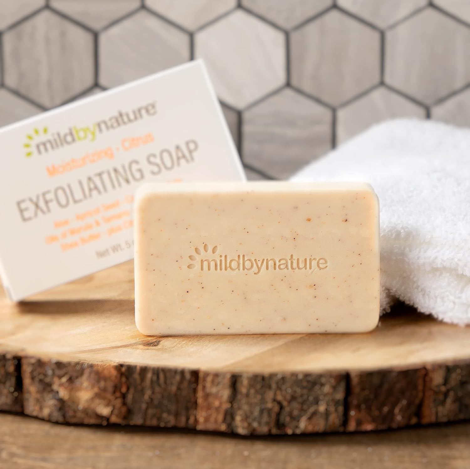 Mild by Nature Exfoliating Bar Soap, Citrus, 5 Oz (141 G) image number 2