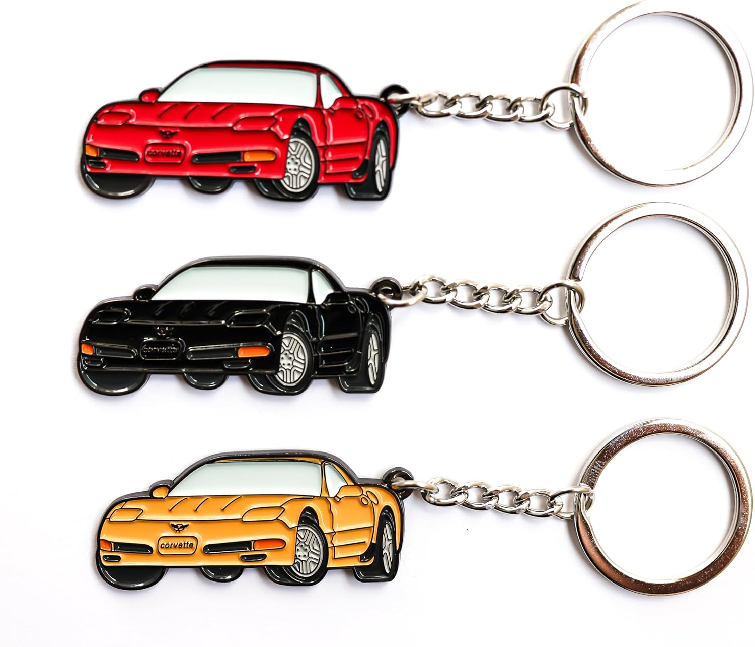 Whitaker World LLC C5 Corvette Keychain - Black image number 4