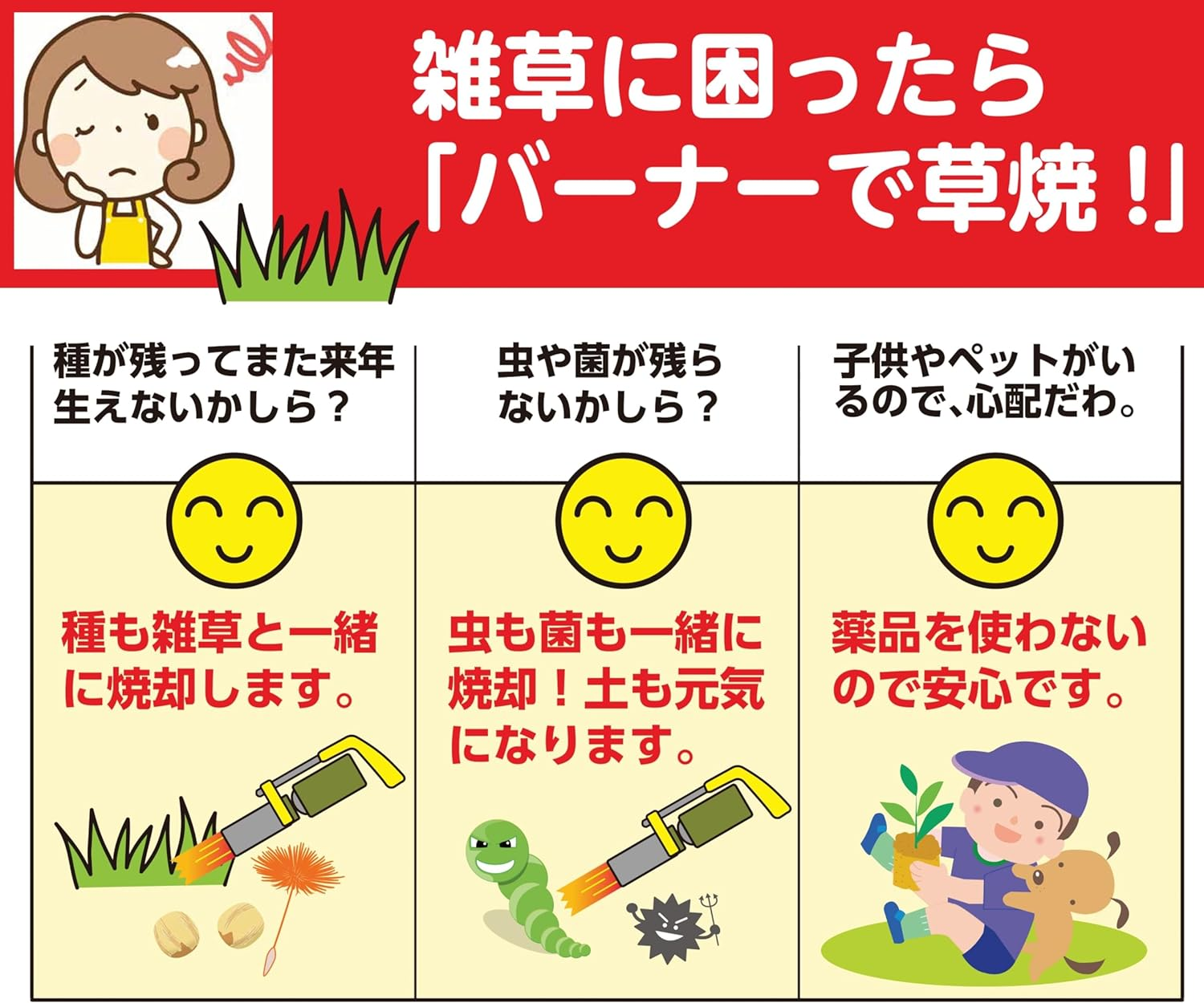 Shinfuji KB-110SBK Grass Burner (Weeding/Pest Control/Lightweight) CB (Cassette Cylinder) Choroyaki-Kun