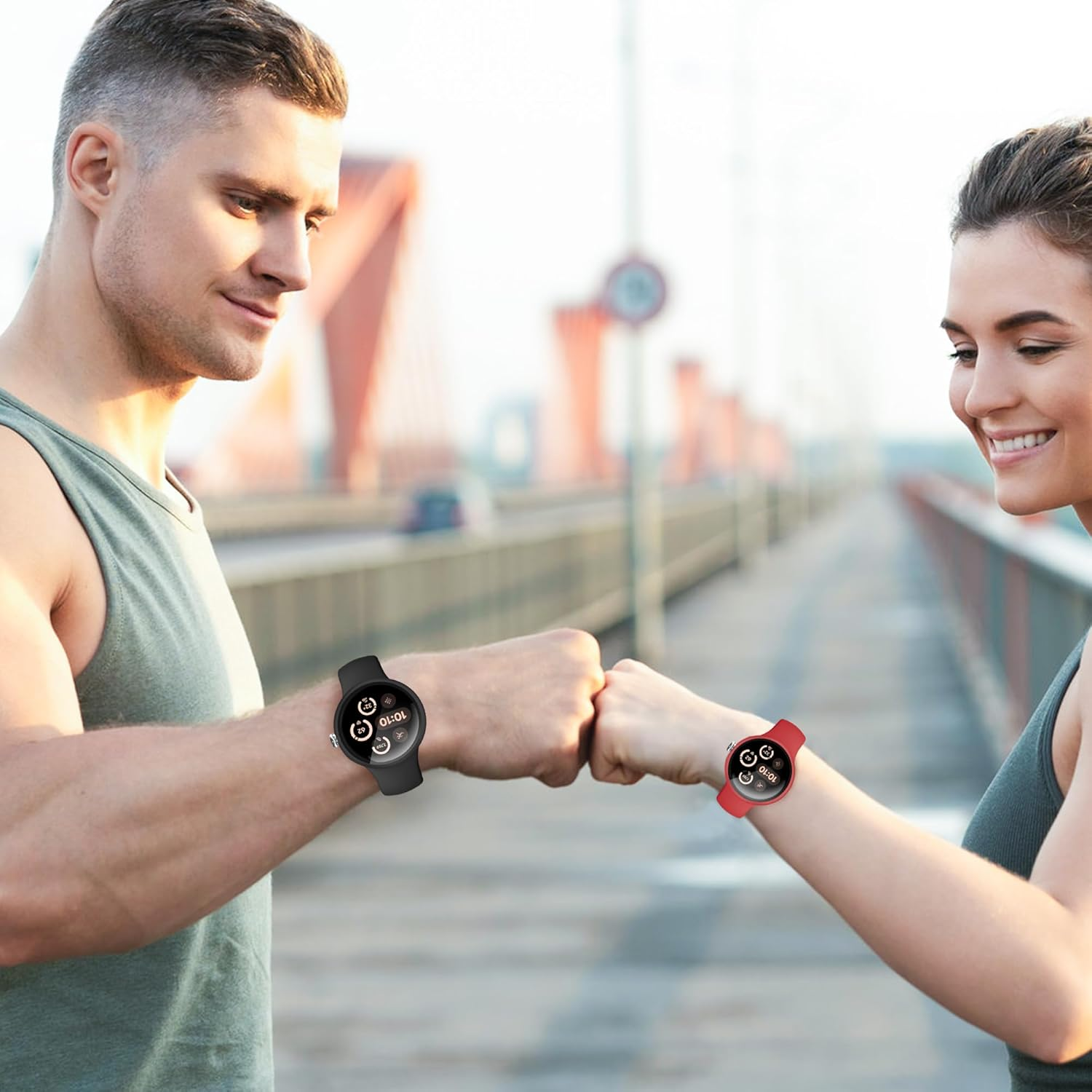 Tiorecime 10 Pack Case for Google Pixel Watch 3/2/1 41Mm with Tempered Glass Screen Protector, Shockproof Hard PC Bumper, All-Around Protective Cover Compatible with Pixel Watch 3/2/1 41Mm Accessories image number 4