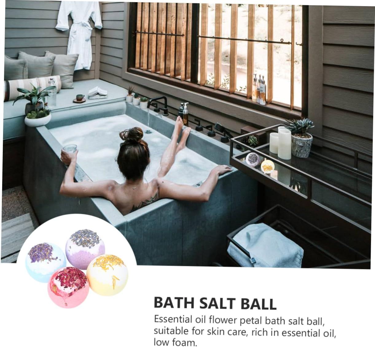 Minkissy 4 Pack Natural Organic Bath Moisturizing Plant Essential Oil for Spa Relaxation image number 2