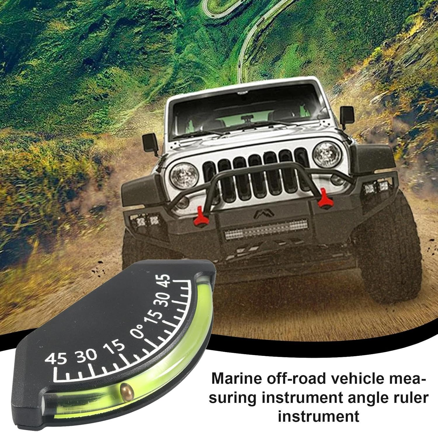 Boat Angle Gauge, High Precision Off-Road Vehicle Inclinometer, User Friendly Inclinometer Gauge, Boat Supplies for Navigation, Off-Road Driving