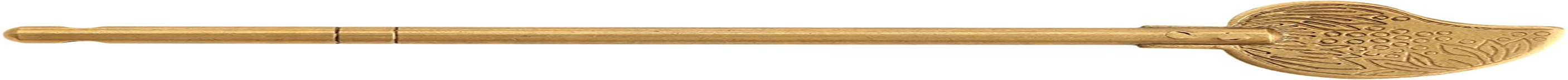 Dophee Chinese Leaf Bolt Locking Pin, Safety Pure Brass Key Latches Locking Arm Deadbolt for Asian Style Cabinet Door Chest Furniture Hardware Locking up Files, 11Cm/4.33"