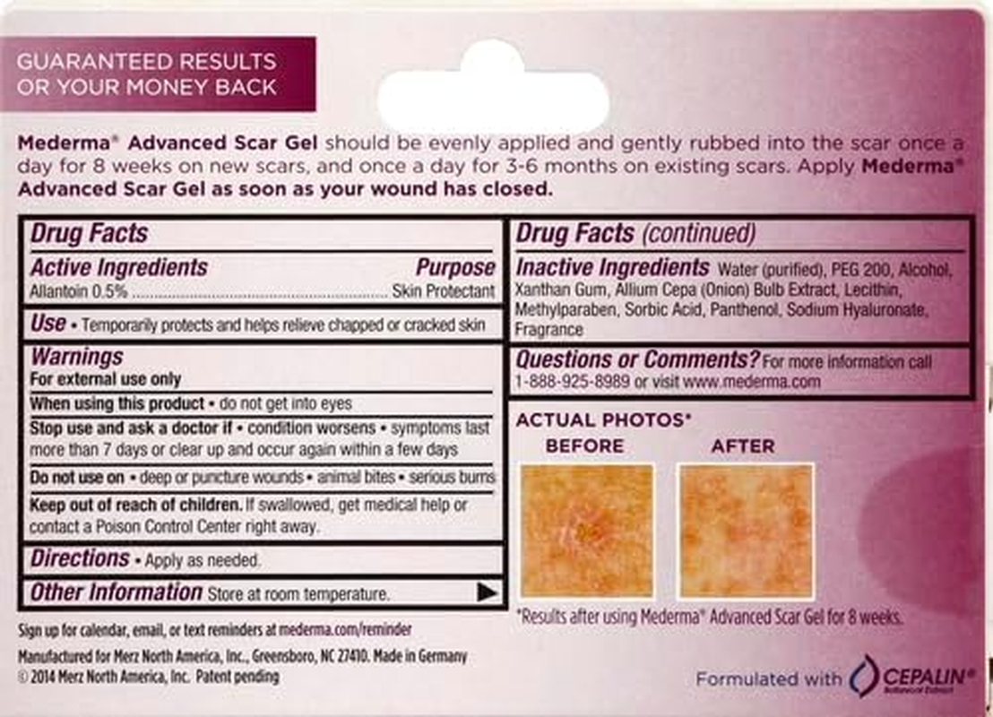 Mederma Advanced Skin Care Gel 20 G image number 1