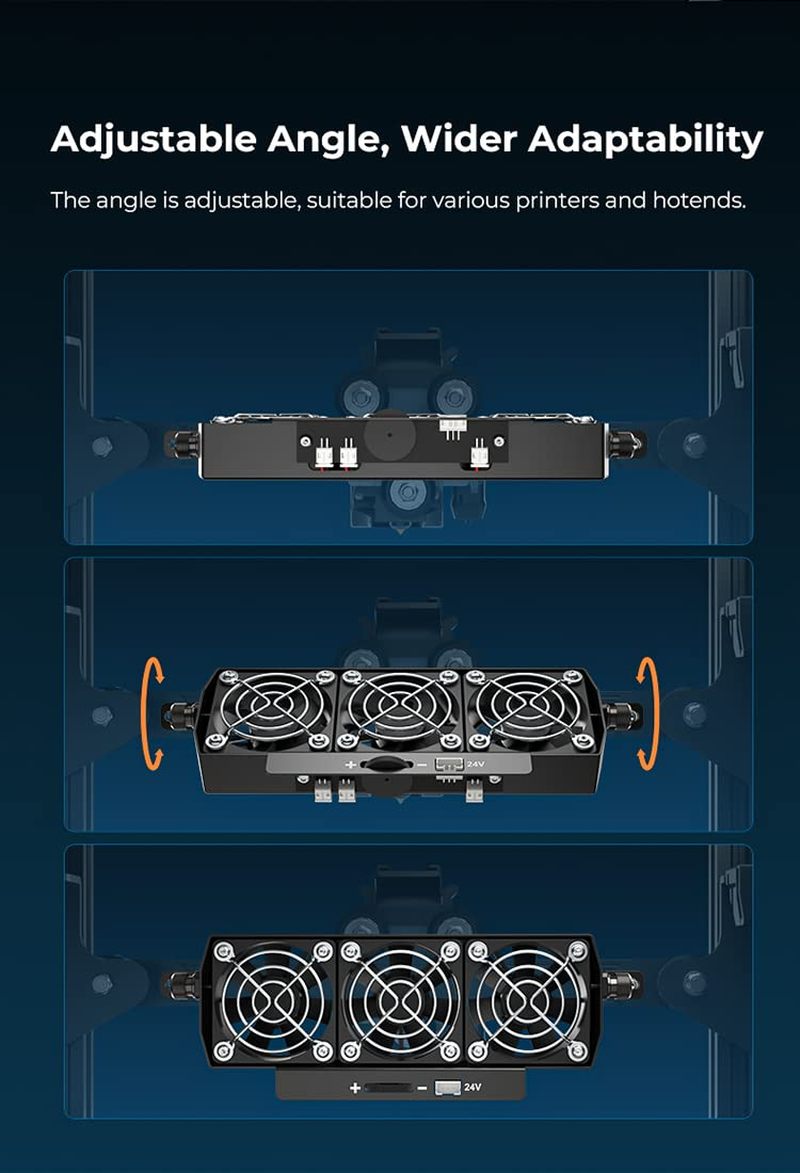 Creality Upgraded Fan Cooling Kit for Ender-3 Series - Precise Heat Dissipation for High-Speed 3D Printing - Compatible with Ender-3 Neo/Pro/V2/S1/Cr-6 SE image number 1