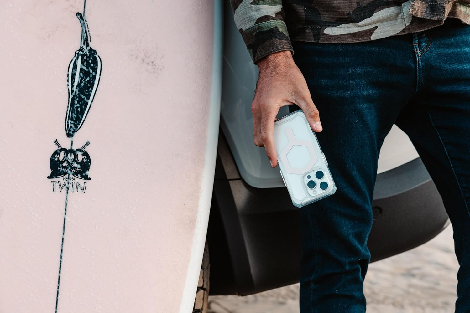 UAG Plyo Magsafe Apple Iphone 15 Pro (6.1") Case - Ice/Silver (114286114333),16Ft. Drop Protection (4.8M), Armored Shell, Air -Soft Corners image number 3