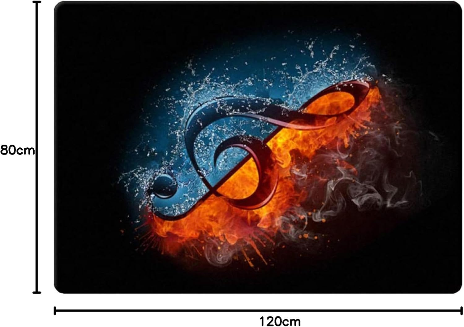 Drum Mat Non Slip Sound Proof Mat Soundproof Mat 120CM-80CM (A)