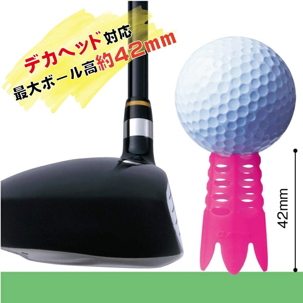 DAIYA Golf Golf Tee, Aerospark Tee, Made in Japan, Extra Long, Long, Semi-Long, Regular, 360&deg; Oscillating Function, Break-Resistant, Golf Regulations, Beginners, Pack of 3 image number 6