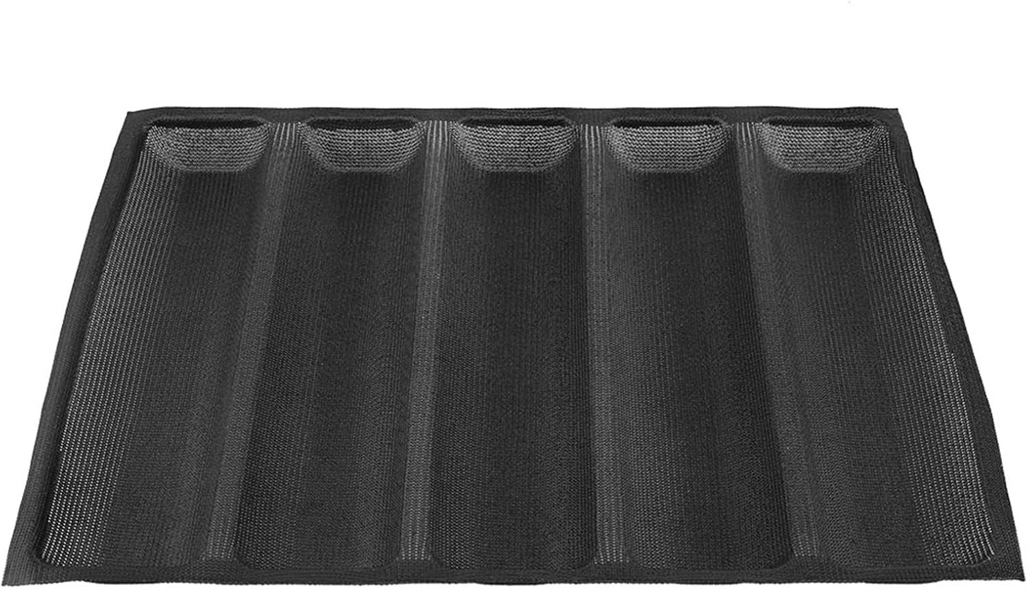 5 Individual Silicone Oblong Shape Bread Molds, Sandwich Baguette Making Accessories Baking Pan, French Bakeware Tray for Homemade Crispy Milk Rolls image number 4