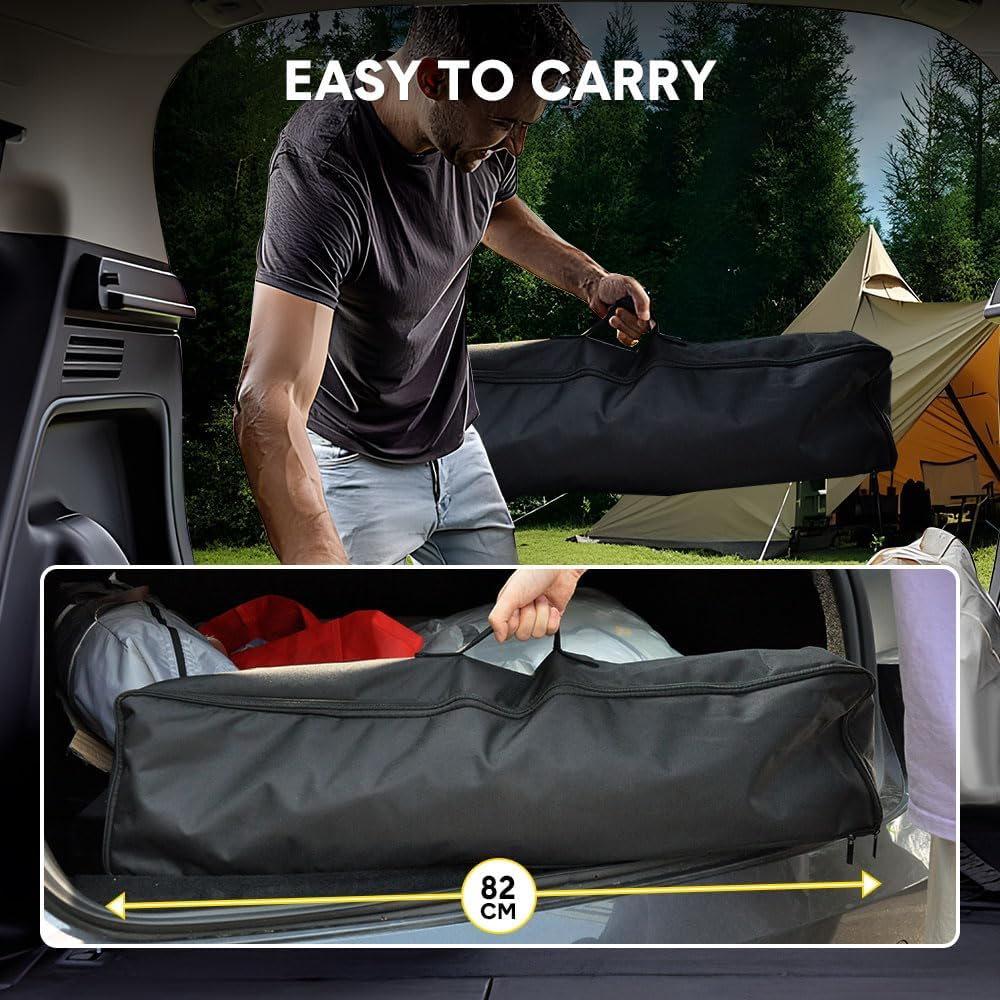 ALSTON Projector Screen with Stand 150 Inch Projection Screen Stand,16:9 4K 1080 HD Height Adjustable 200-260Cm with 2 Tripod Stand and Storage Bag Indoor Outdoor image number 6