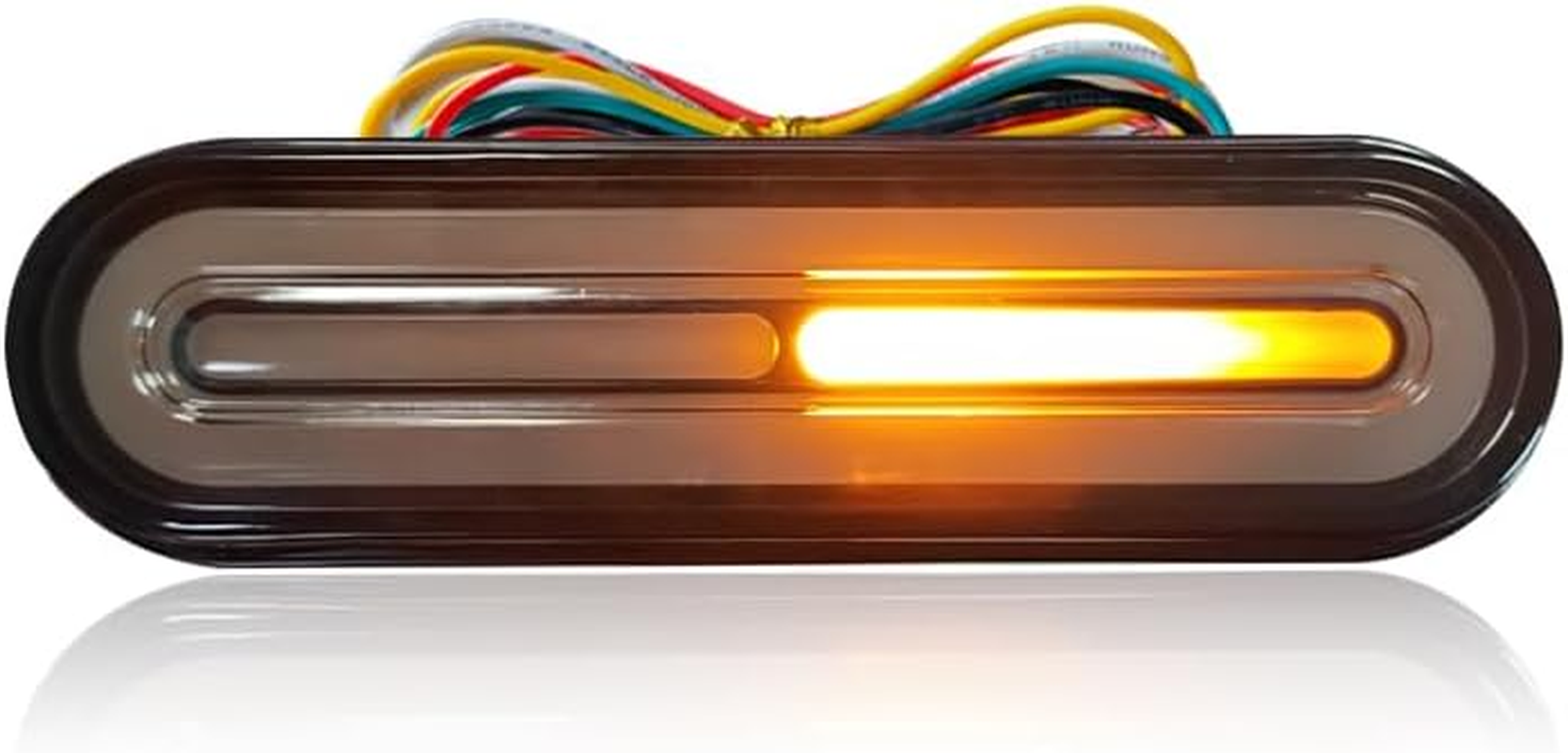 Blyilyb - 12-80V Dual Color Brake Lamp, Amber Color for Turn Signals and Red Color for Tail Light, Brake Light (Pack of 1) image number 6