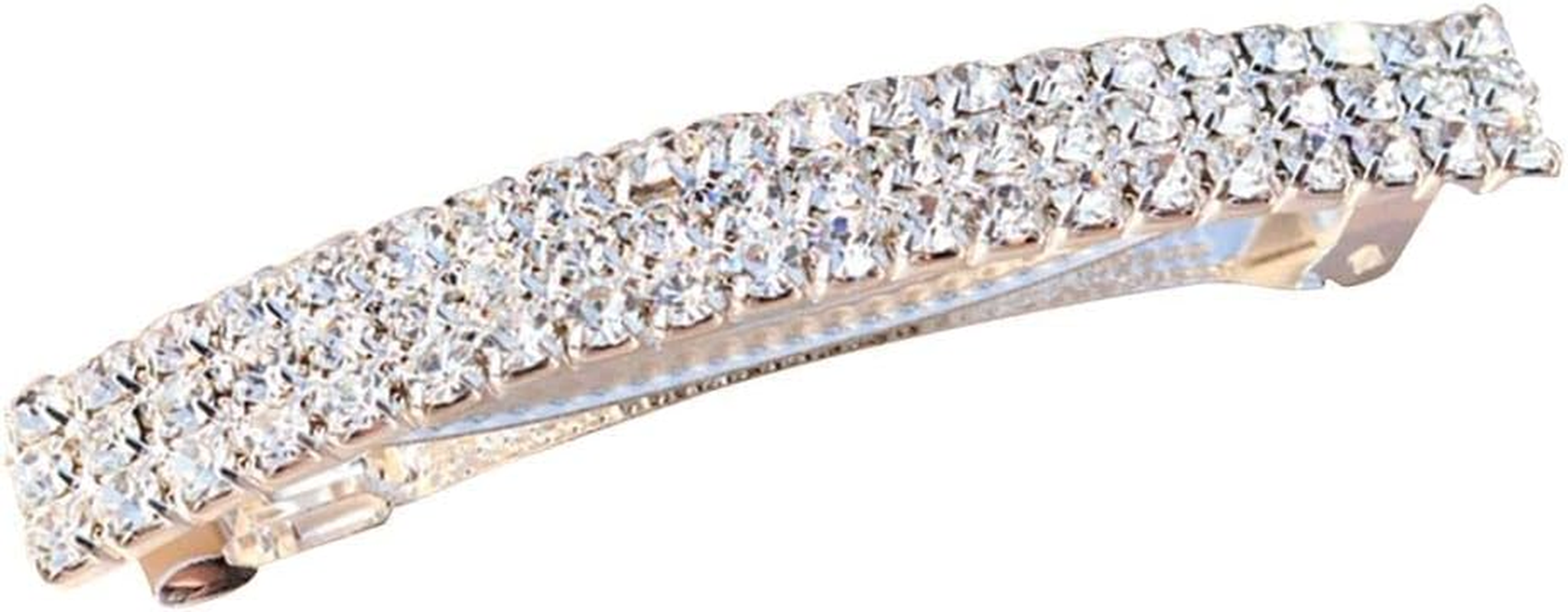 Eigell 2PCS Womens Rhinestone Hair Barrette Office Daily Clip Pin Accessory