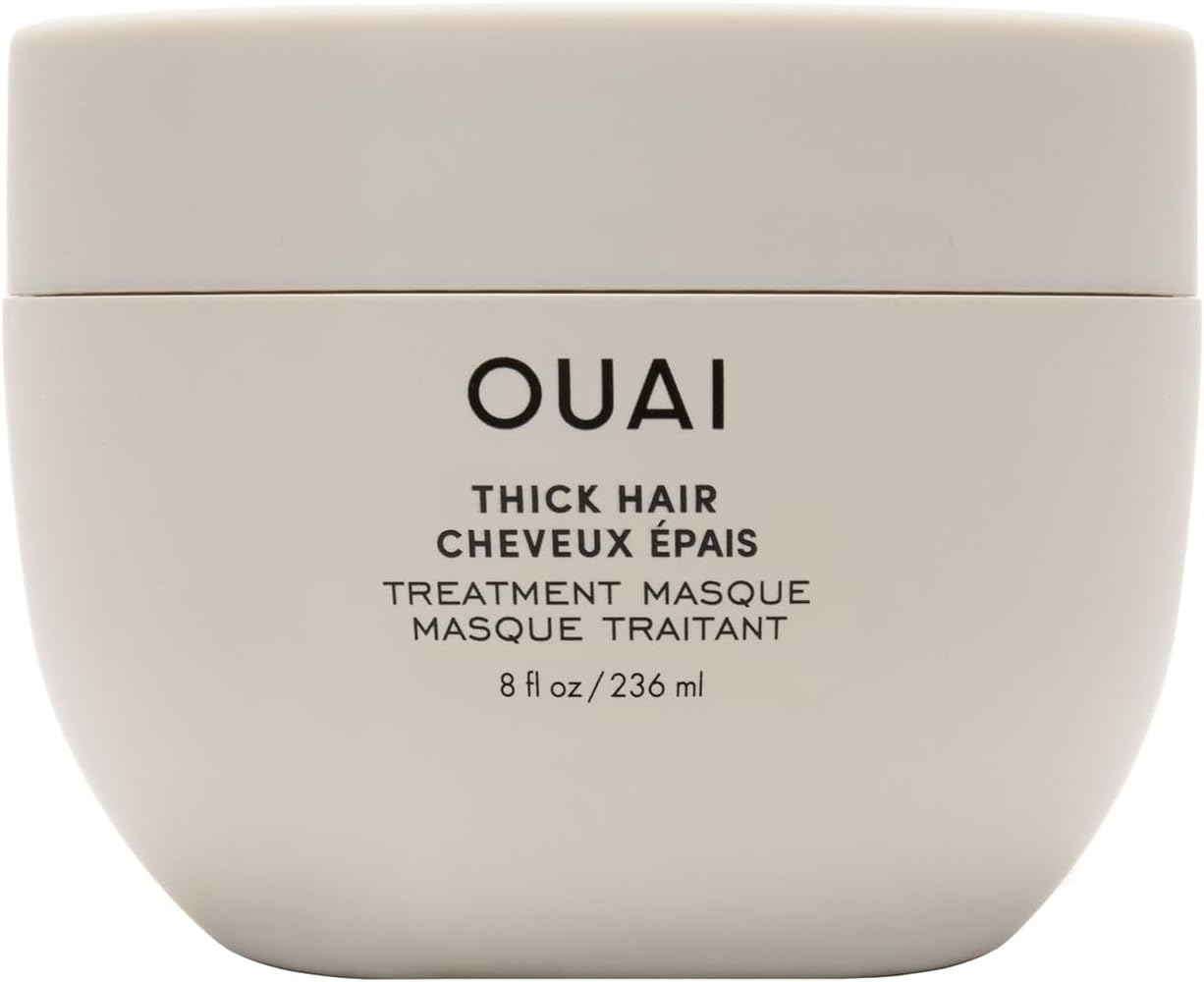 (NEW - THICK) - OUAI Treatment Masque. Repair and Restore Hair with the Deeply Moisturising Hair Masque. Leave Hair Feeling Soft, Smooth and Strong. Free from Parabens and Phthalates (101Ml) (NEW - THICK)
