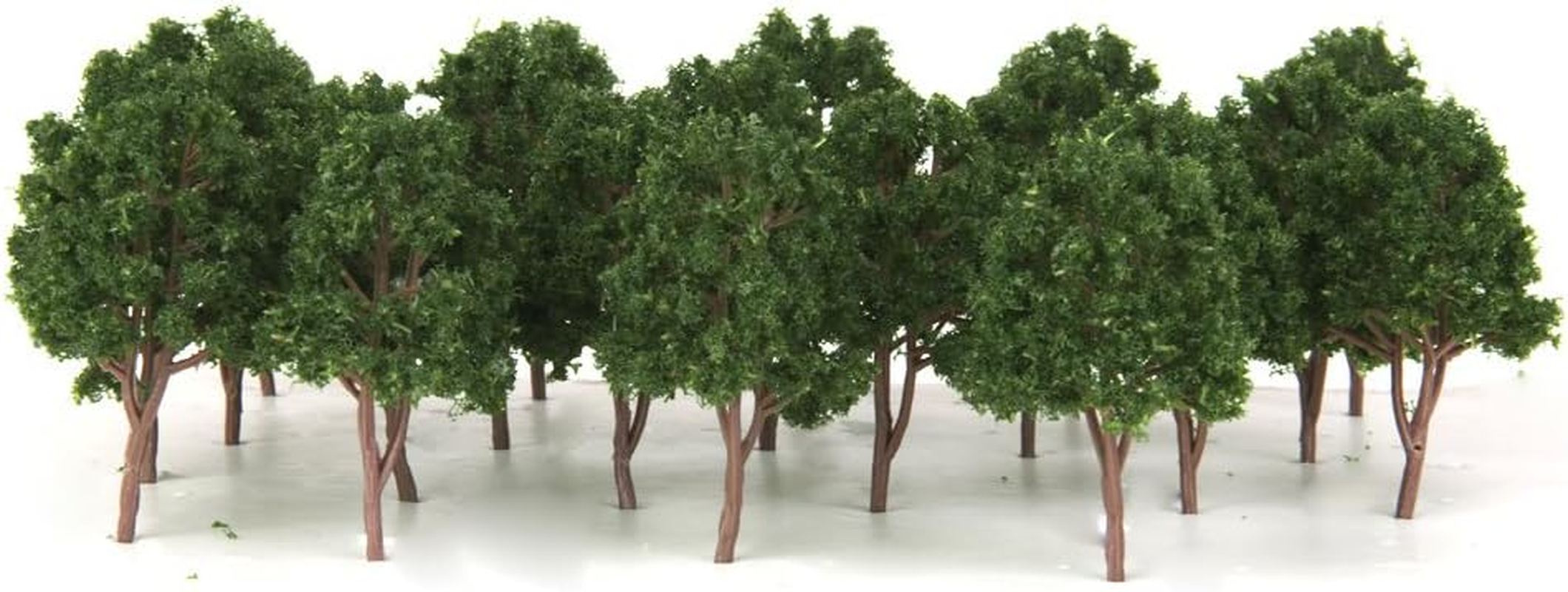 20Pcs Model Trees DIY Railway Scenery Landscape 7.5Cm Art Dark Green image number 4