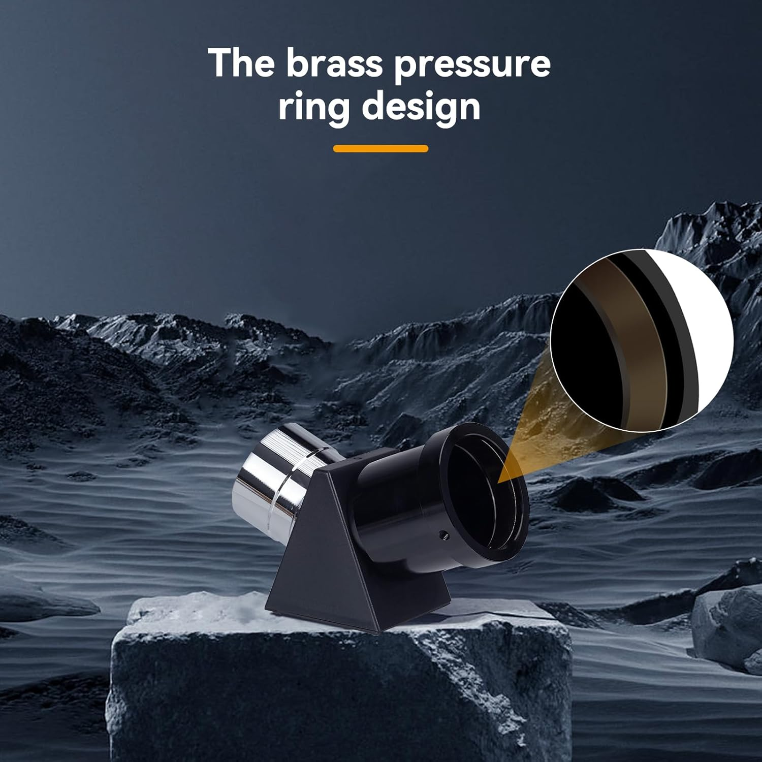 SVBONY SV221 Diagonal Mirror 1.25 Inches, 45-Degree Correct-Image Prism Diagonal Provides Sharp Views That Are Right-Side-Up and Correct Left-To-Right for Refractor Telescope image number 5