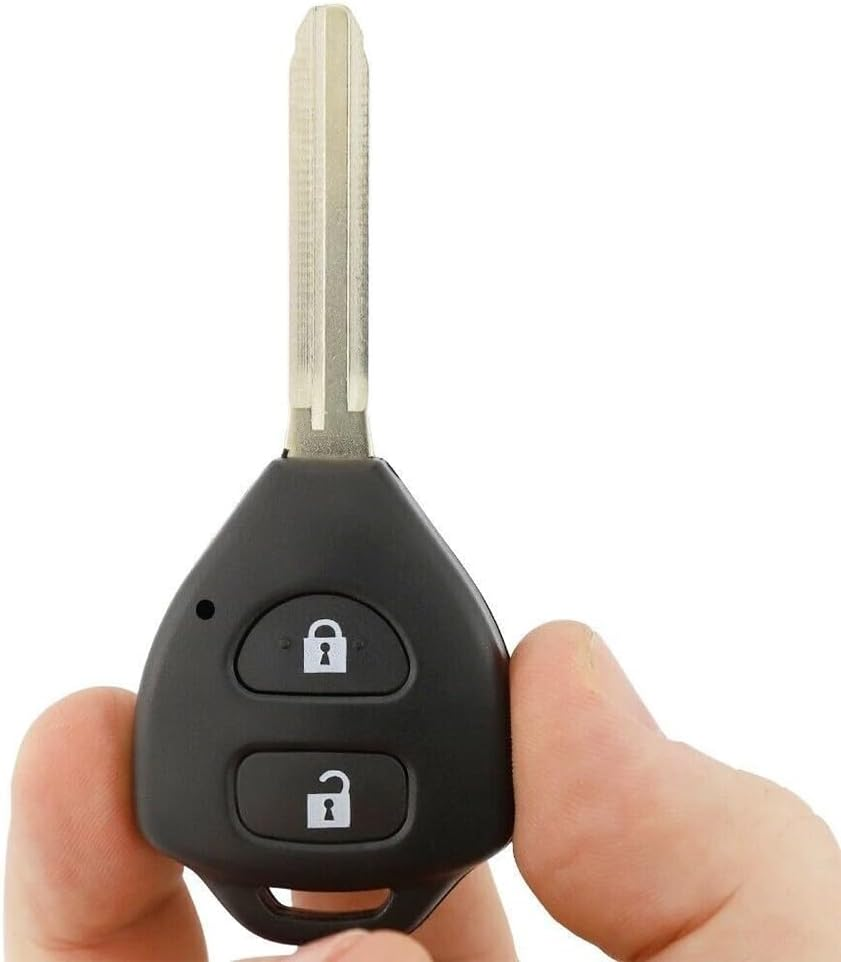 2 Button Remote Key Fob Shell Case Replacement Cover Make for Toyota Hiace Hilux Rav4 Corolla Yaris image number 3