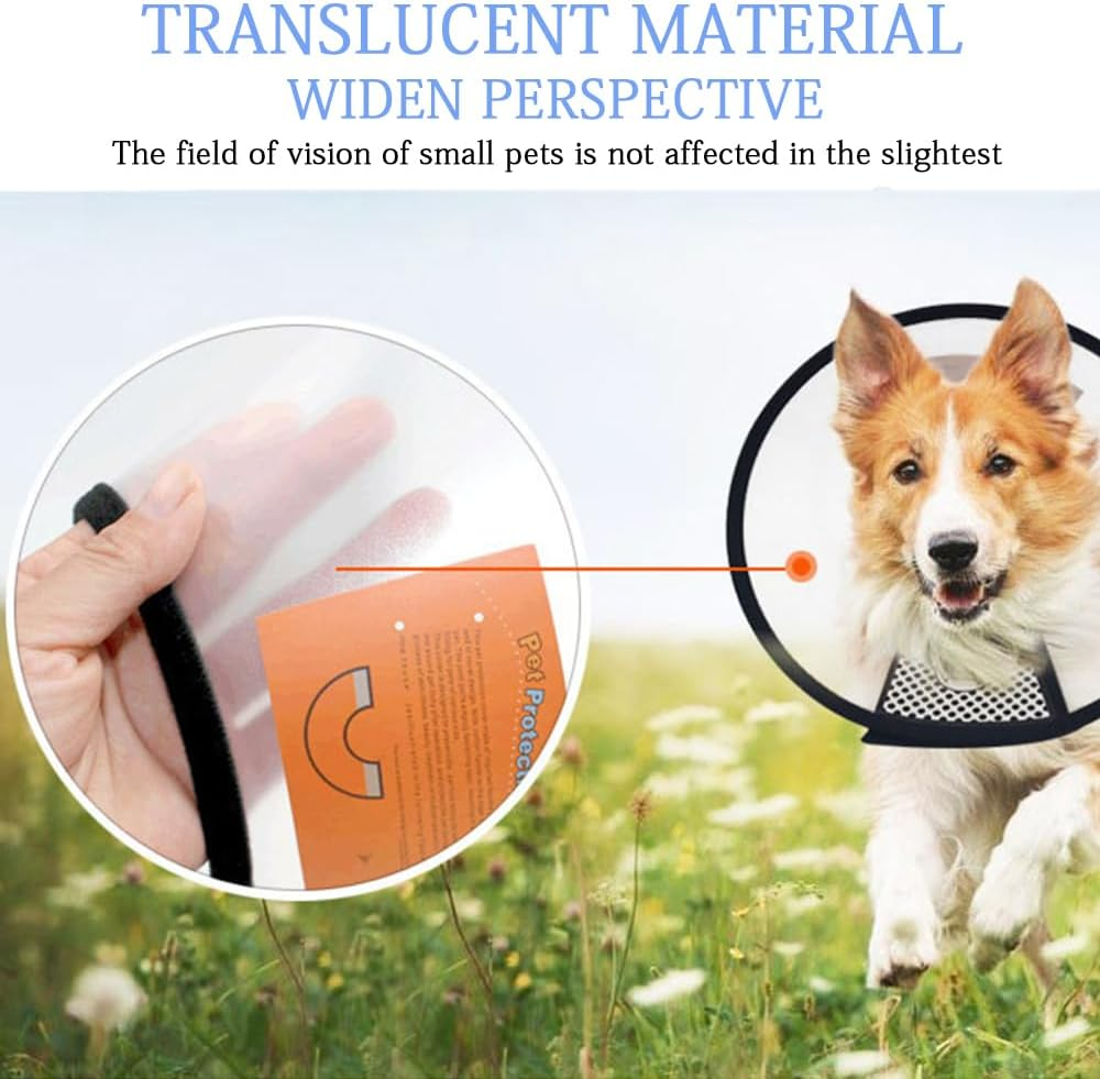 1 Pcs Dog Cone Collar Elizabethan Neck Collar Adjustable Pet Cone Protective Collar Cat Cone Collar for Dogs and Cats image number 3