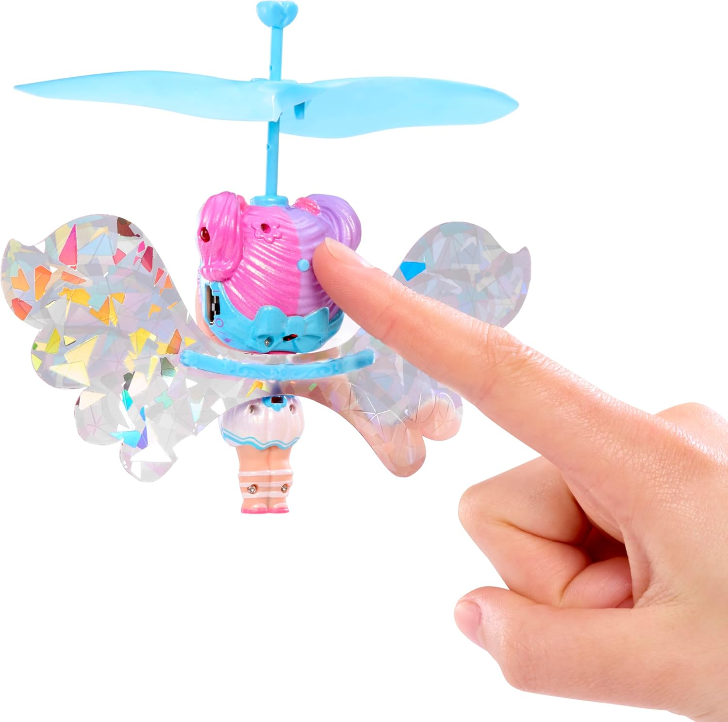 L.O.L. Surprise! Magic Flyers Fairies Tots - Snowflake - Includes 1 Doll and a Wand, Comes in a Flower-Shaped Packaging, Collect All 2