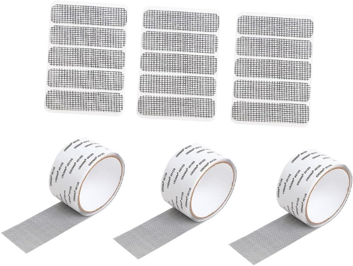 Window Screen Repair Tape and Mesh Repair Patches Door and Strong Adhesive Strips for Mosquito Net Tear Fixing Suitable for Home Use Mixed Styles image number 5