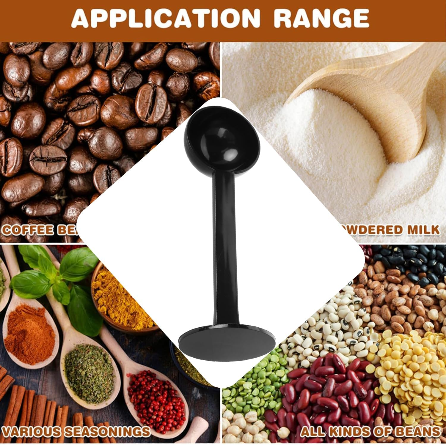 Taicols 2-In-1 Espresso Coffee Bean Spoon Tamping Scoop Tamper Tea Tool for Coffee Bean Spoon Coffee Measuring, about Coffee, Tea and Espresso, Machine Powder Spoon Coffee Kitchen Tool, Plastic image number 6