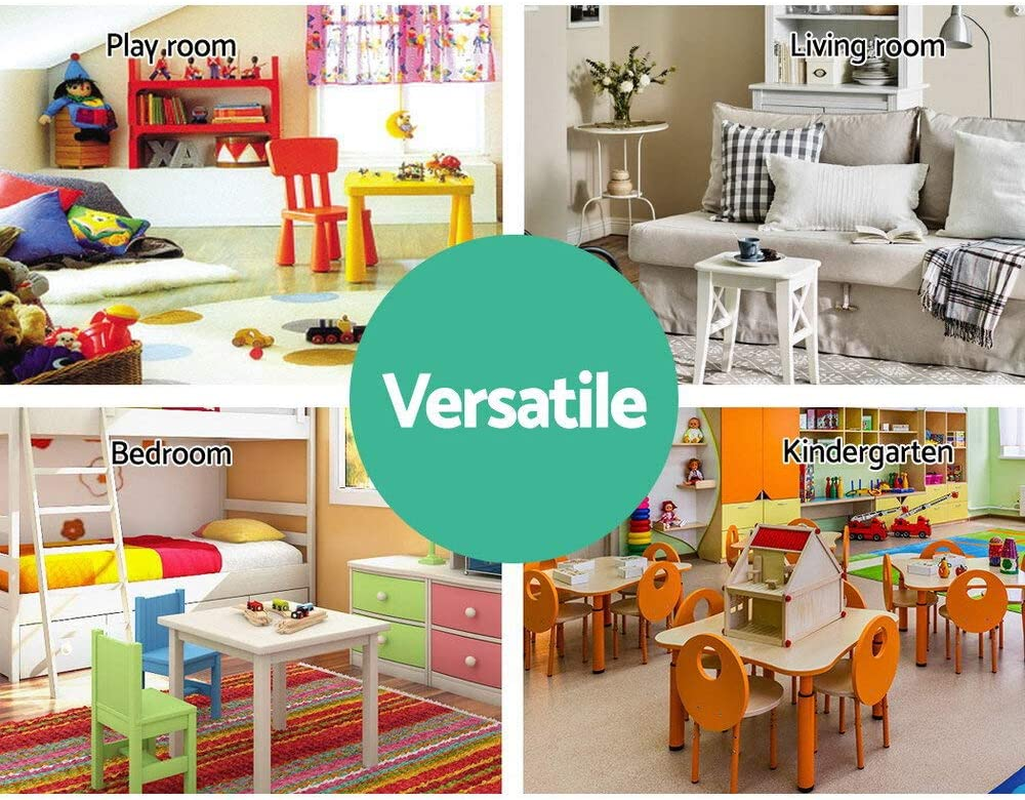 Keezi Kids Bookshelf, 5 Tiers Storage Book Shelf Bookshelves Corner Wall Toy Bookcase Rotating Display Shelves Home Living Room Bedroom Kindergarten Furniture, Rack White image number 5