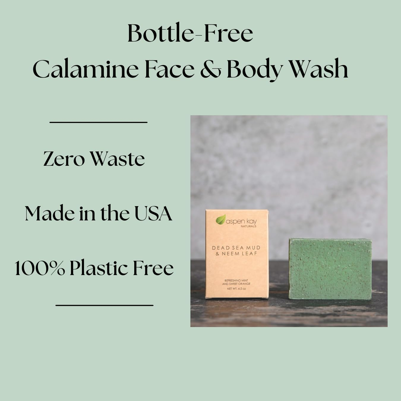 Aspen Kay Naturals Dead Sea Mud and Neem Soap - Made with Natural and Organic Ingredients - Shea Butter, Olive Oil 4.5 Oz Bar image number 4