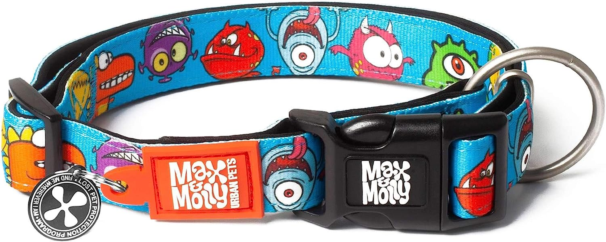 Max & Molly M&M Smart ID Dog Collar Original Gear Little Monster, X-Small