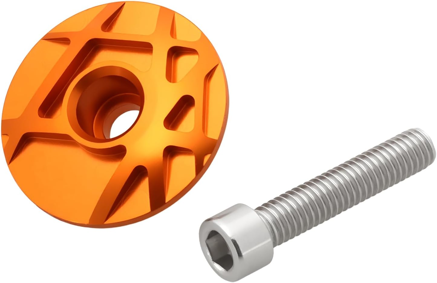 Aluminum Ahead Cap Bicycle Headset Top Cap Suitable for 28.6 Front Fork Mountain Bikes Road Bikes