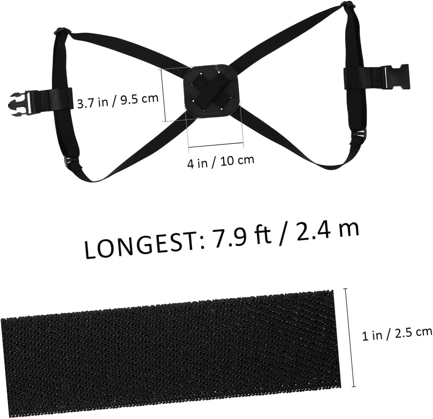 Healvian Elastic Luggage Straps Bag Straps Luggage Belt Buckle for Suitcases Travel image number 3