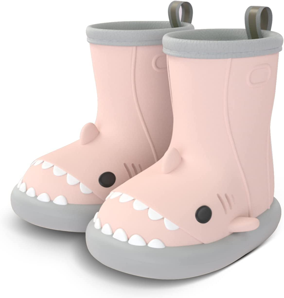 USOR Children'S Rain Boots Baby Boys Girls Non-Slip Rain Boots Water Shoes Waterproof Children'S Rubber Shoes with Carton Shark