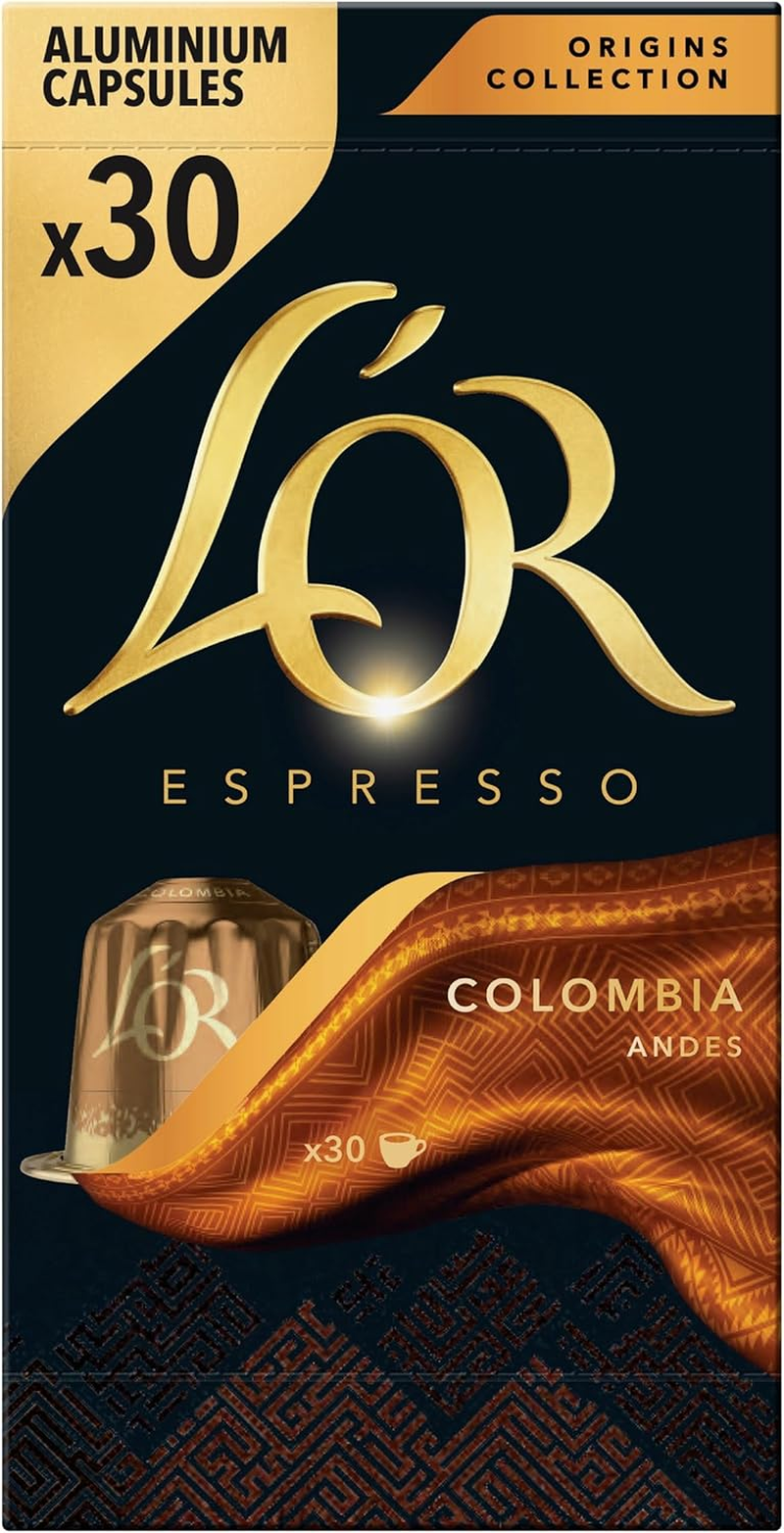 L'OR Espresso Colombia - Intensity 8 - Aluminium Capsules Compatible with Nespresso Machines (5 X 30 Pods Pack) image number 3