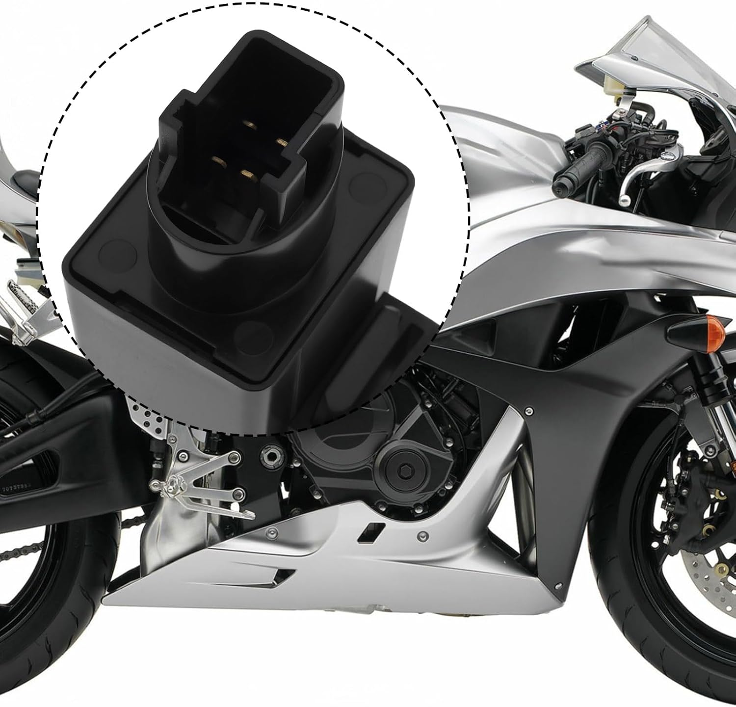 VGOL 4Pin LED Indicator Flasher Relay Compatible with Honda CBR1000RR 04-07 CBR600RR 07-11 image number 2