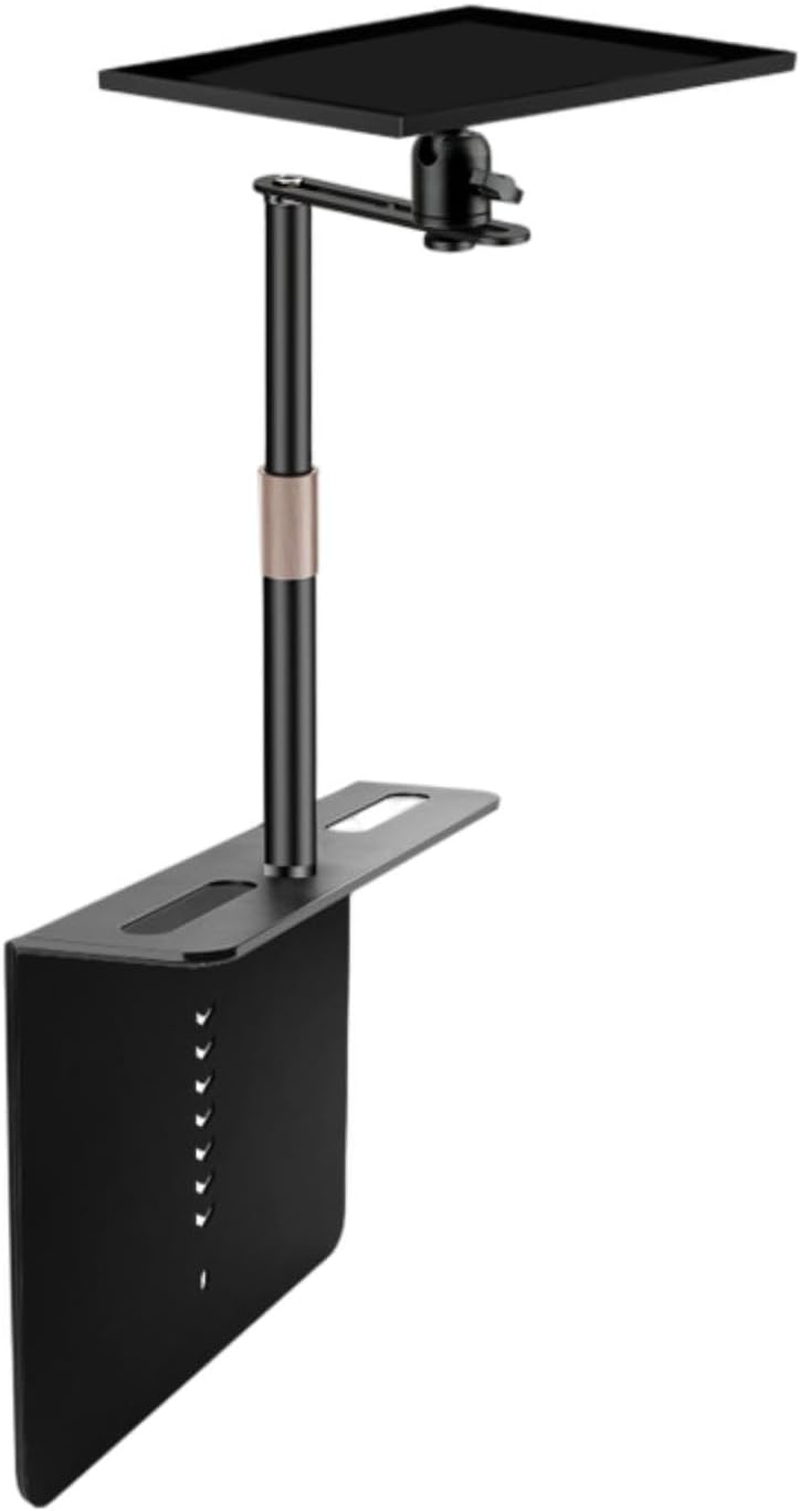 ZGUZMCMK Projector Stand Bed Sofa Projector Stand Easy Installation Black Projector Bracket Holder Adjustable Height for Stage Home, Small Tripod Head