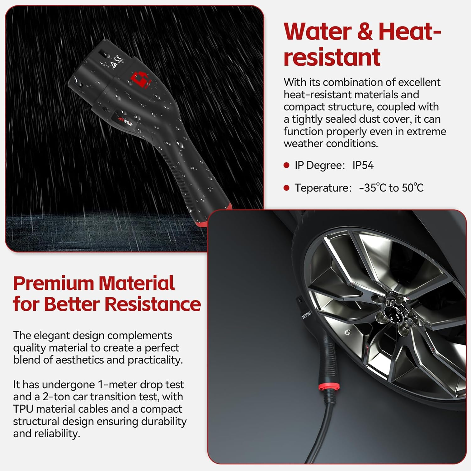 MCEVKELN Type 2 to Type 2 EV Charging Cable 7Kw 10M - Electric Vehicle Charger| 1 Phase | 32A | 10M TPU Cable Compatible with Tesla/Byd/Bmw/Mg/Kia image number 4