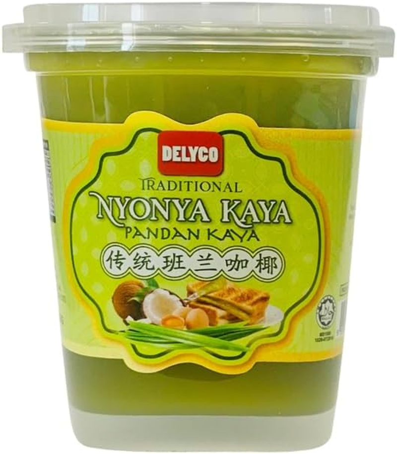 Delyco Pandan Kaya Malaysian Coconut Egg Jam with Pandan Flavor Creamy Spread for Toast Dessert 225G image number 2