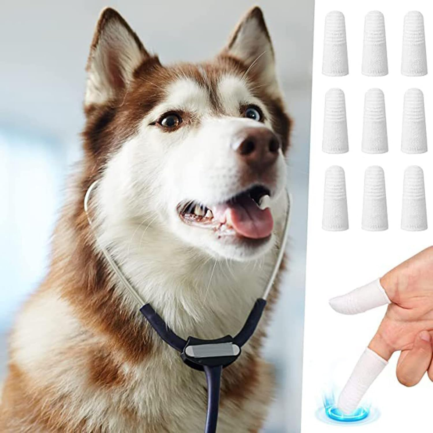 Dog Finger Toothbrush, 10Pcs Finger Toothbrush Dog, Durable and Washable Dog Toothbrush,Pets Teeth Cleaning Toothbrush,Dog Toothbrush Cat Toothbrushes Fingers Cots Toothbrushes for Dog Cats Toothbrush image number 3