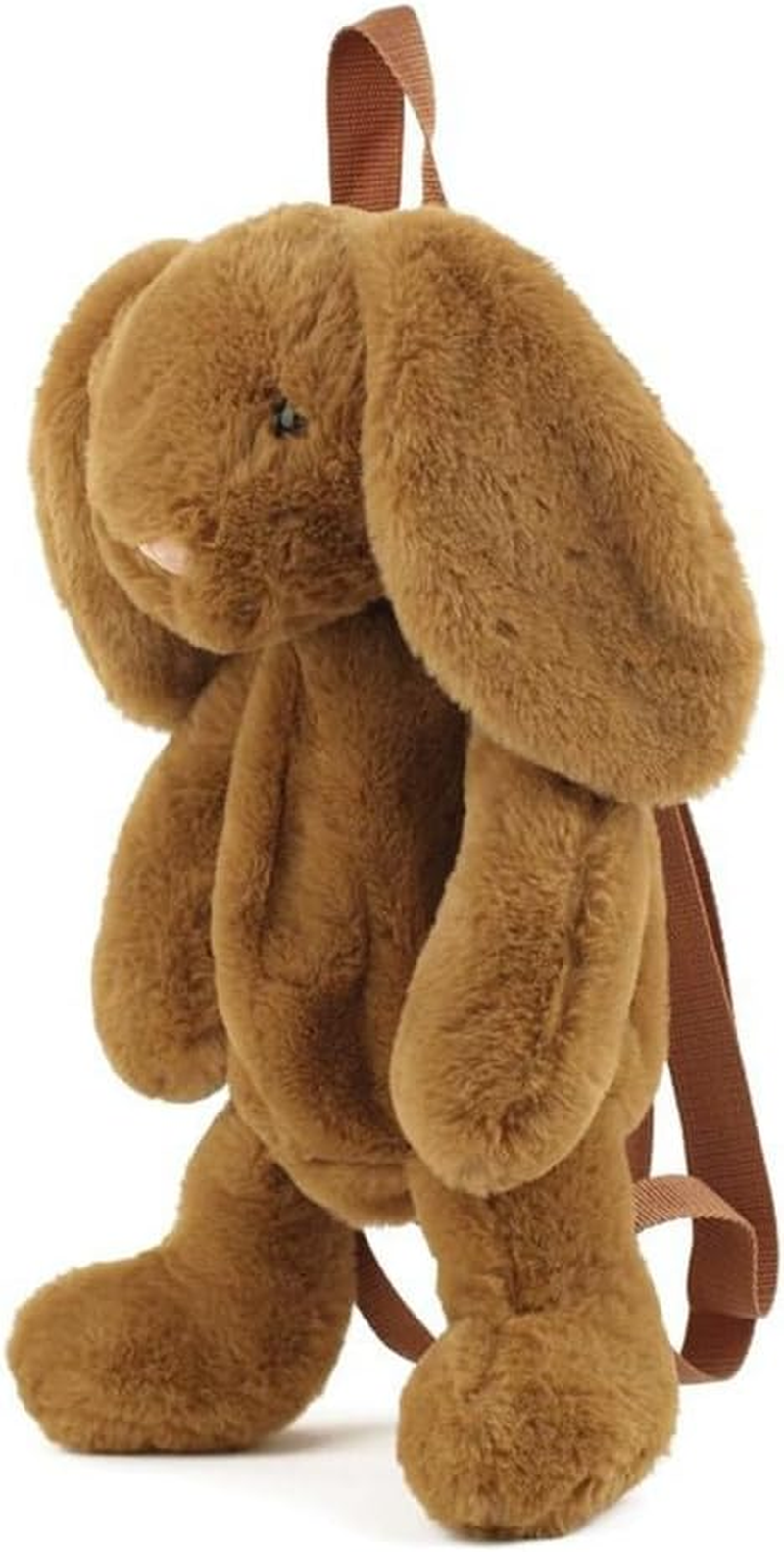 Mellsunny Cute Fuzz Plush Animal Backpack Rabbit Backpack Kawaii Bunny Backpack Fluffy Shoulder Bag Casual Daypack