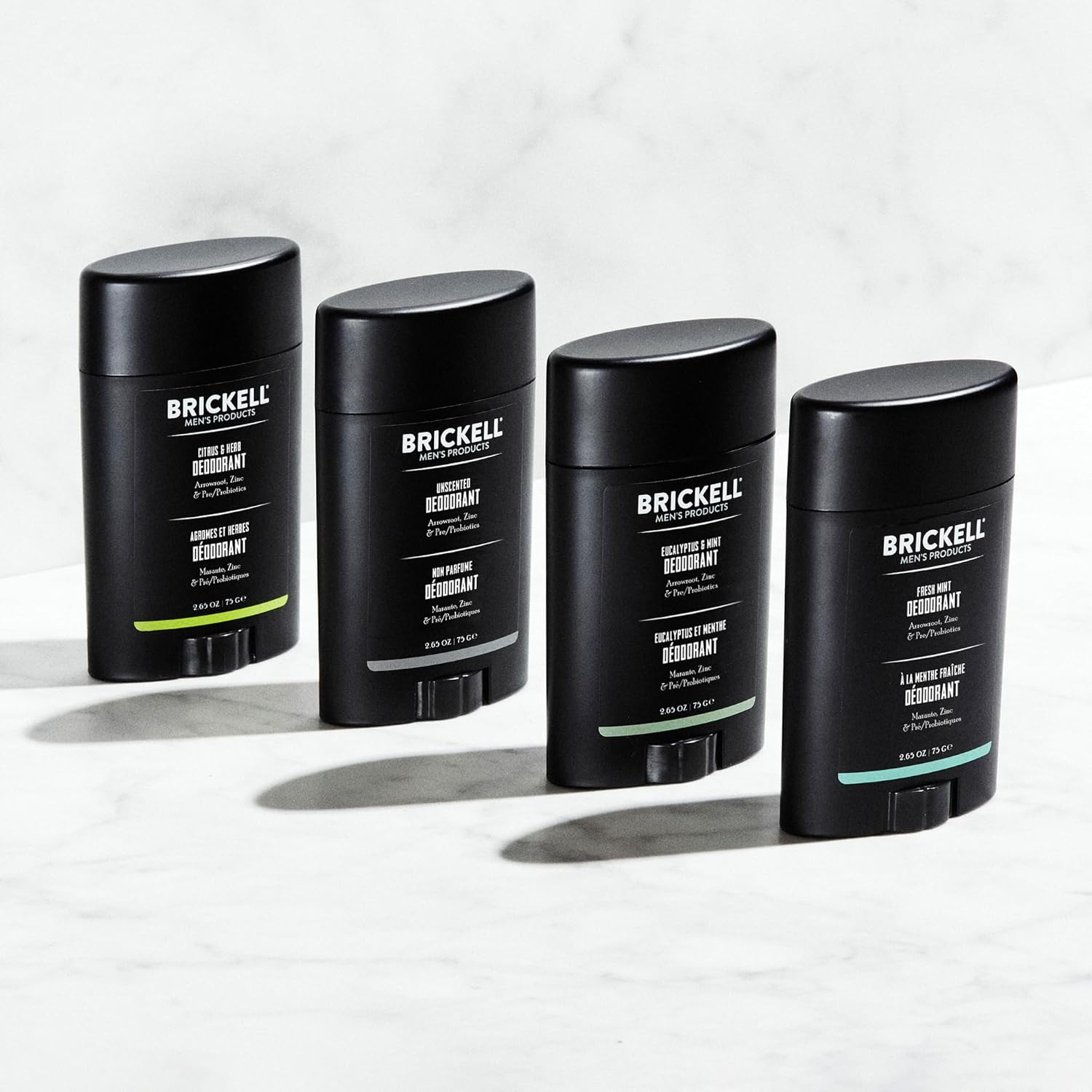 Brickell Men'S Products Natural Deodorant for Men, Natural and Organic, Aluminum, Alcohol, and Baking Soda Free, 2.65 Ounce, Eucalyptus & Mint image number 4