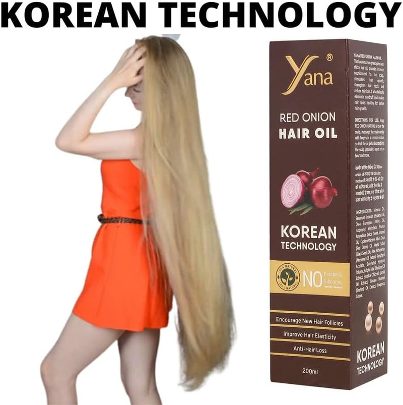 Red Onion Hair Oil for Fall Control & Growth, Strengthen by Korean Technology image number 3