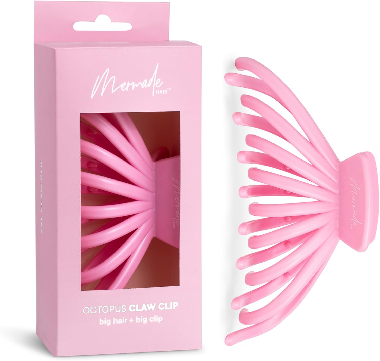 Mermade Hair Octopus Clip, Pink image number 4