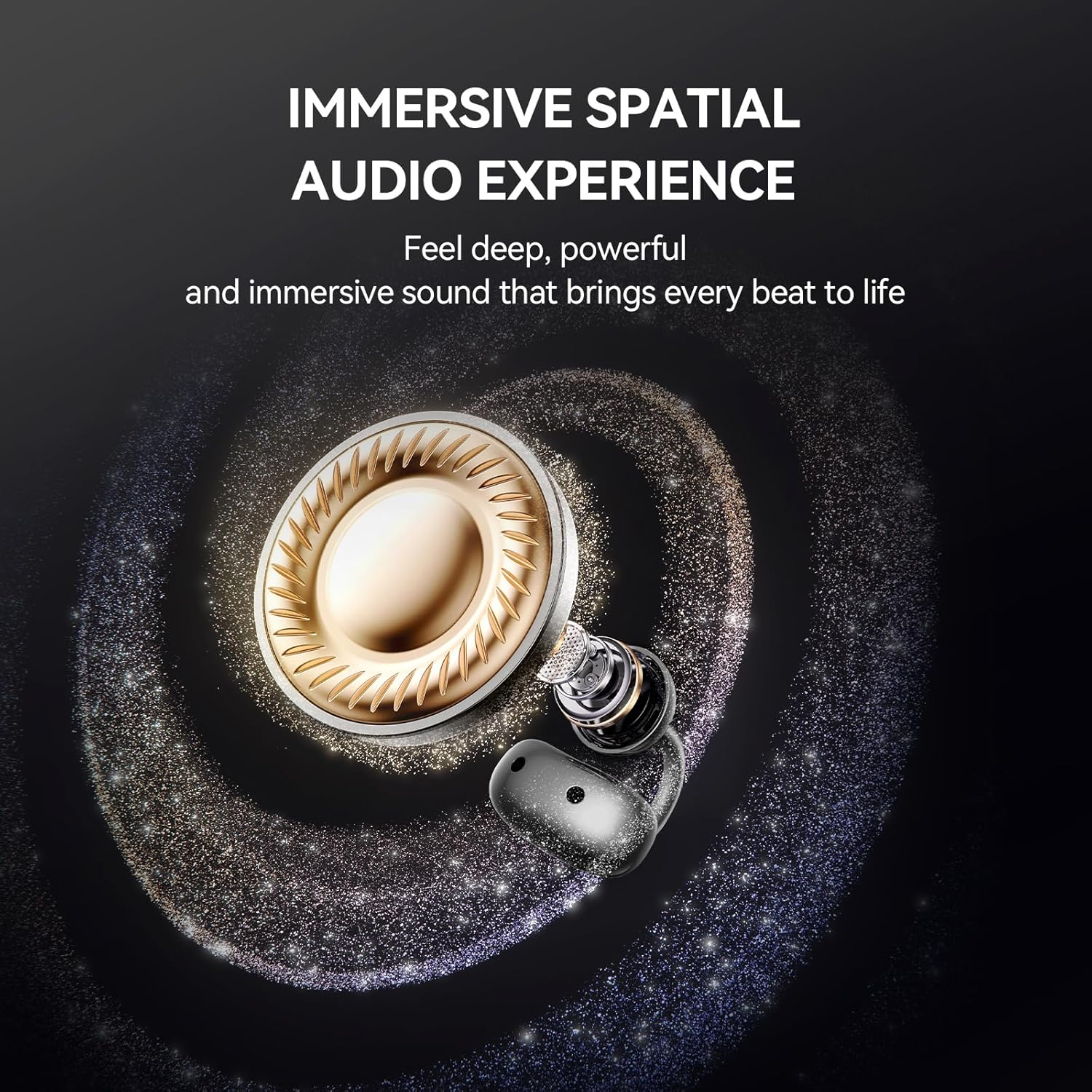 1MORE S20 Open Ear Headphones, Lightweight Comfort Clip-On Wireless Earbuds, 30H Playtime Bluetooth 5.4 Headphones with 4 ENC Microphones, IPX5 Water Resistance, Secure Fit for Sports Workout, Black image number 4