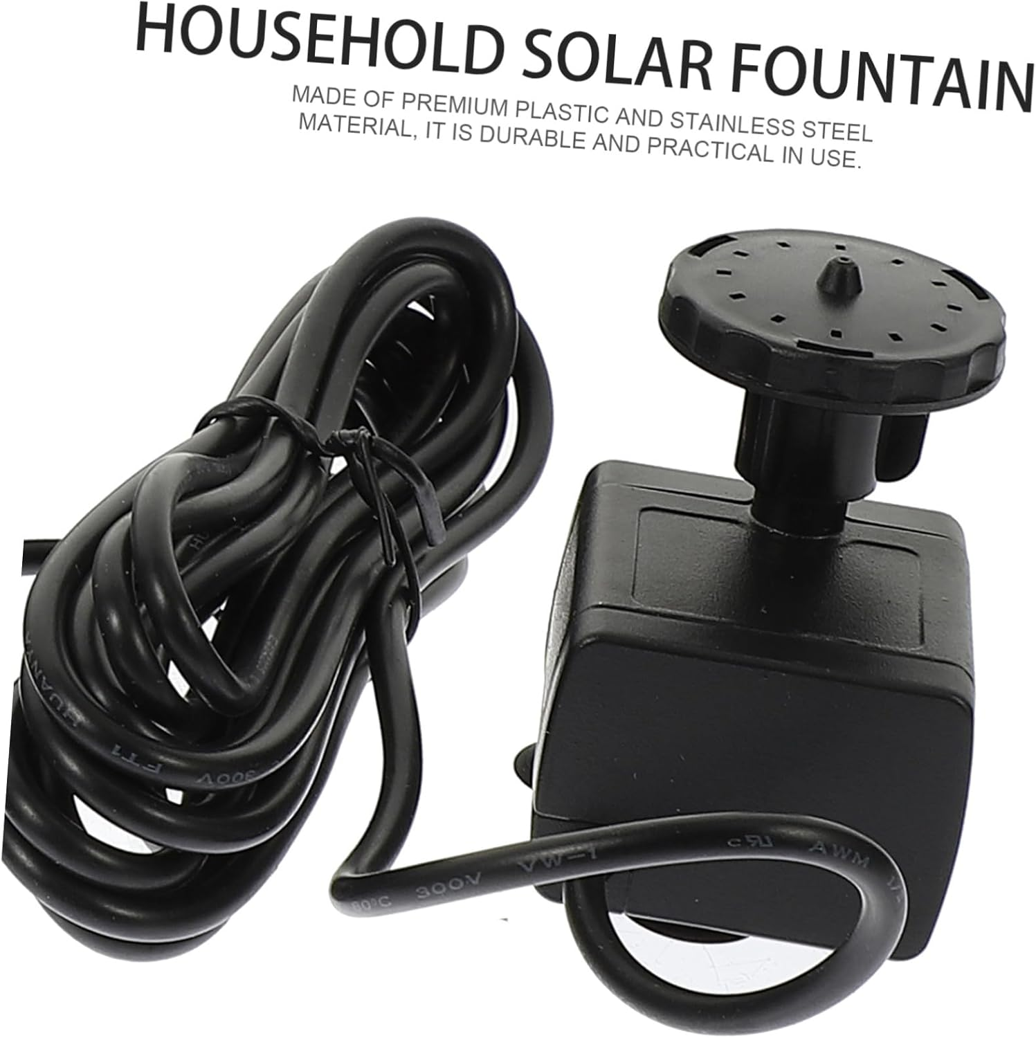 Solar Powered Pump Small Floating Fountain for Garden Decor Easy-Clean Solar Fountain Water Pump Automatic Operation without Battery Electricity image number 1