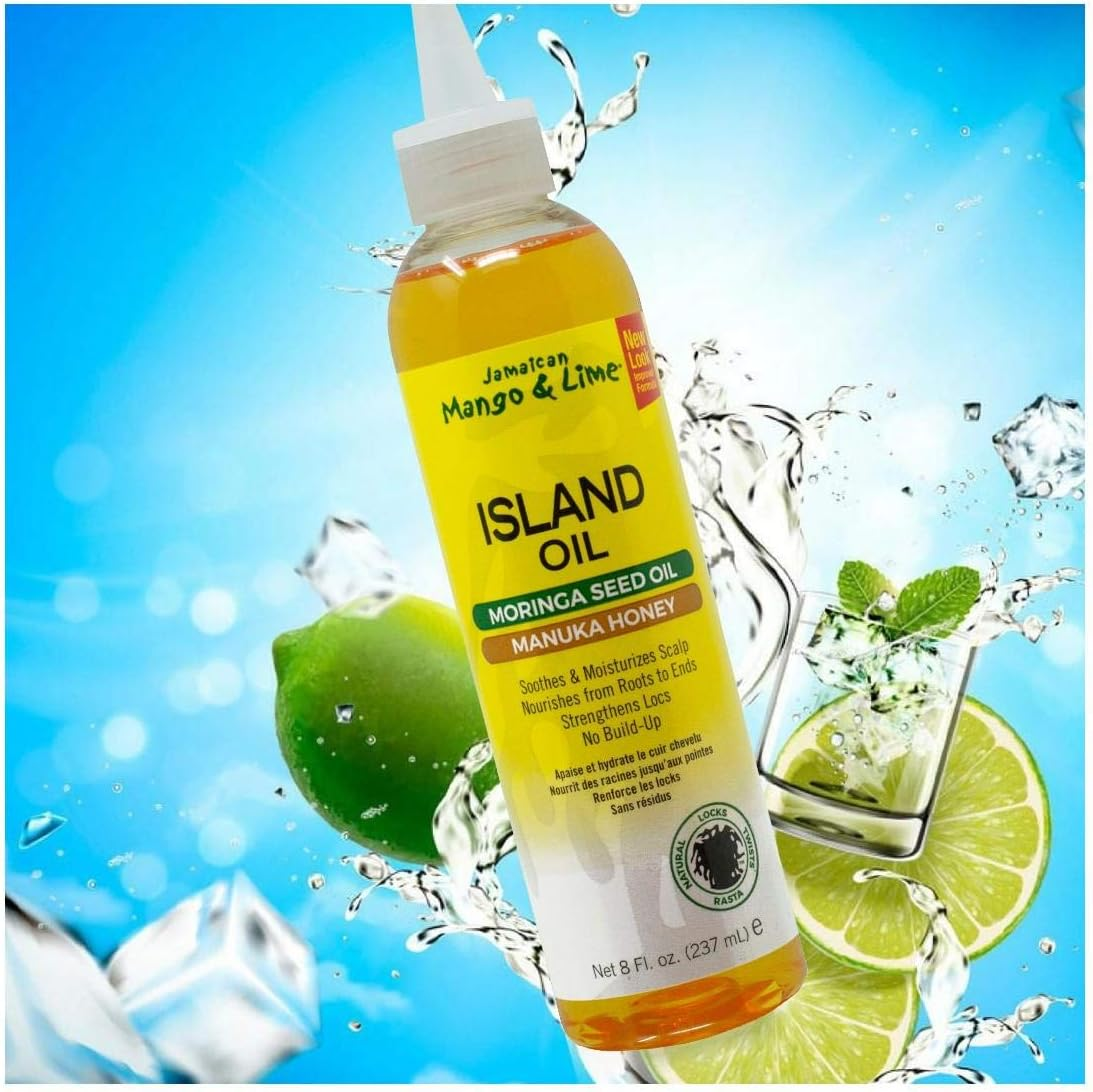 Jamaican Mango & Lime"Island Oil, Scalp Oil" - 8 Oz,Pack of 2 image number 1