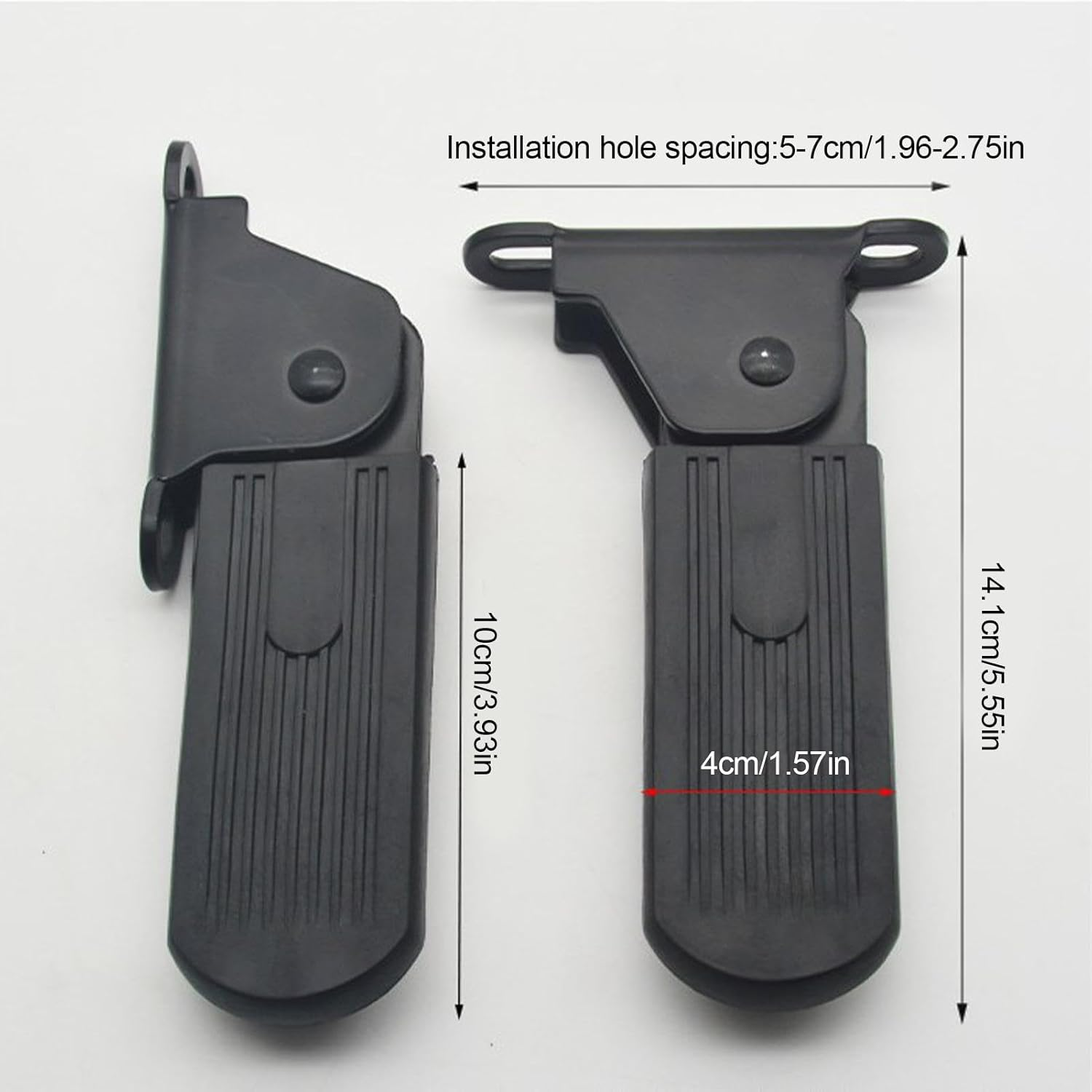 Motorcycle Foot Pegs, Front Foot Pedal for Ebikes | Passenger Pedal Supports, Folding Motorcycle Foot Rests for Electric Vehicles image number 1