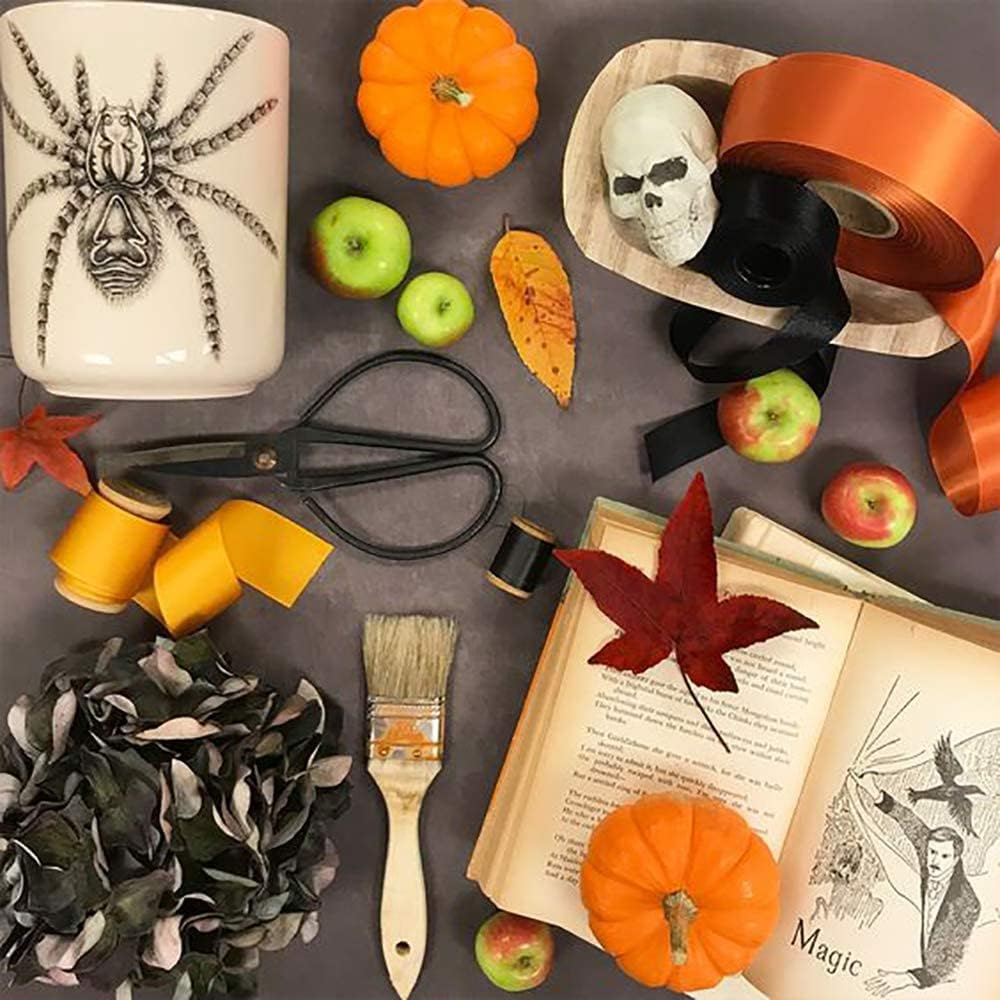 IHKFILAN Double Faced Satin Ribbon 1 Inch X 25 Yards Double Sided Solid Polyester Ribbon for Gift Wrapping Party Hair Braids Bow Decoration Floral Arrangement Craft Supplies, Neon Orange image number 3