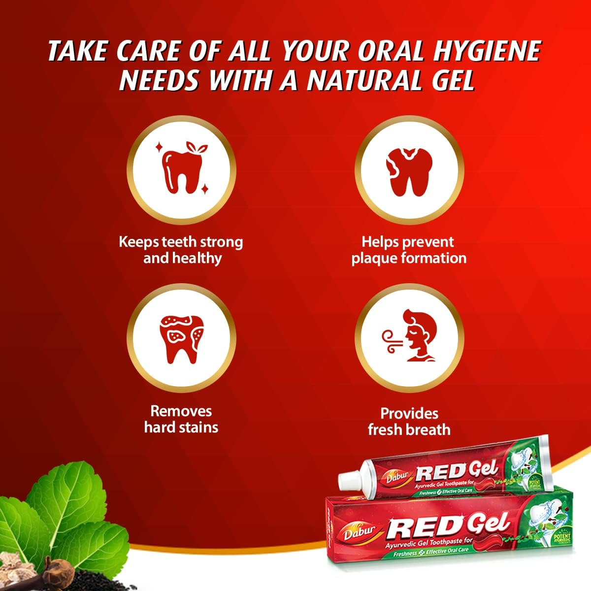 Dabur Red Gel Toothpaste, 150 Grams image number 6