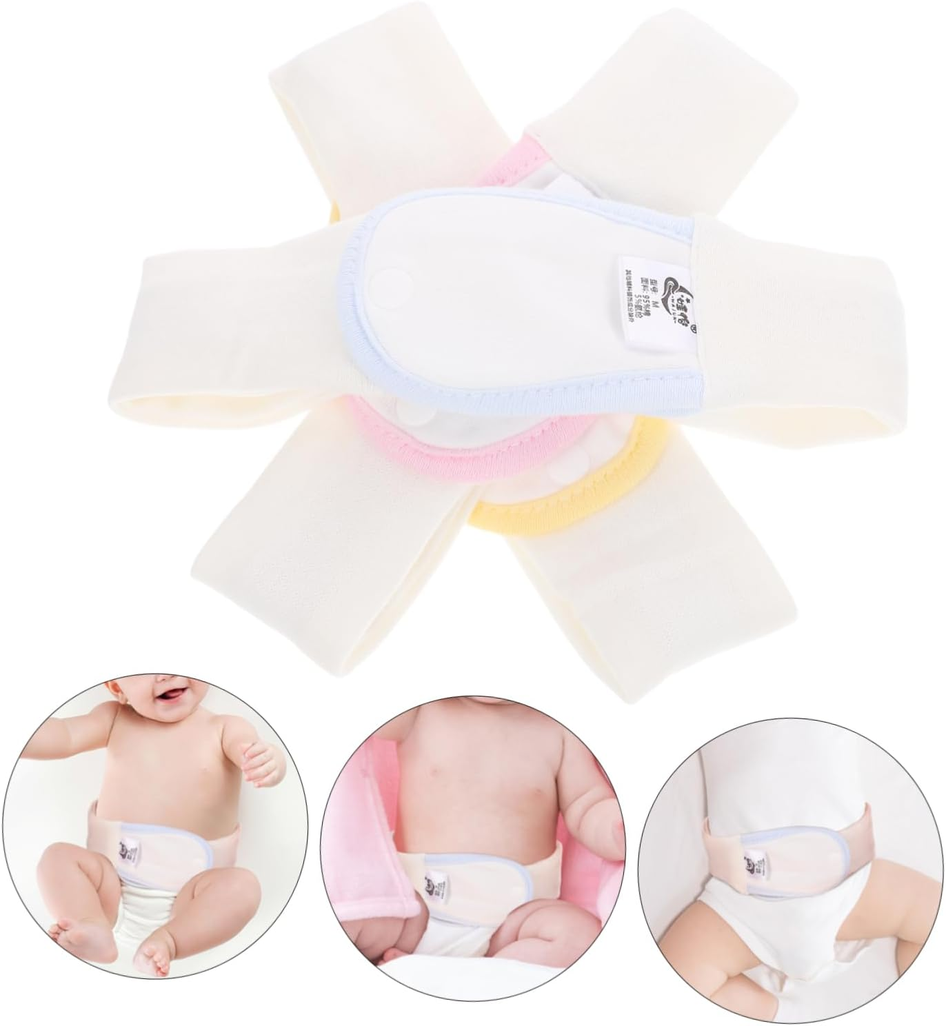 3Pcs Diaper Fixing Straps for Boy Girl Diaper Fastener Cotton Material for Nursing Supplies and Changing Scenarios image number 5