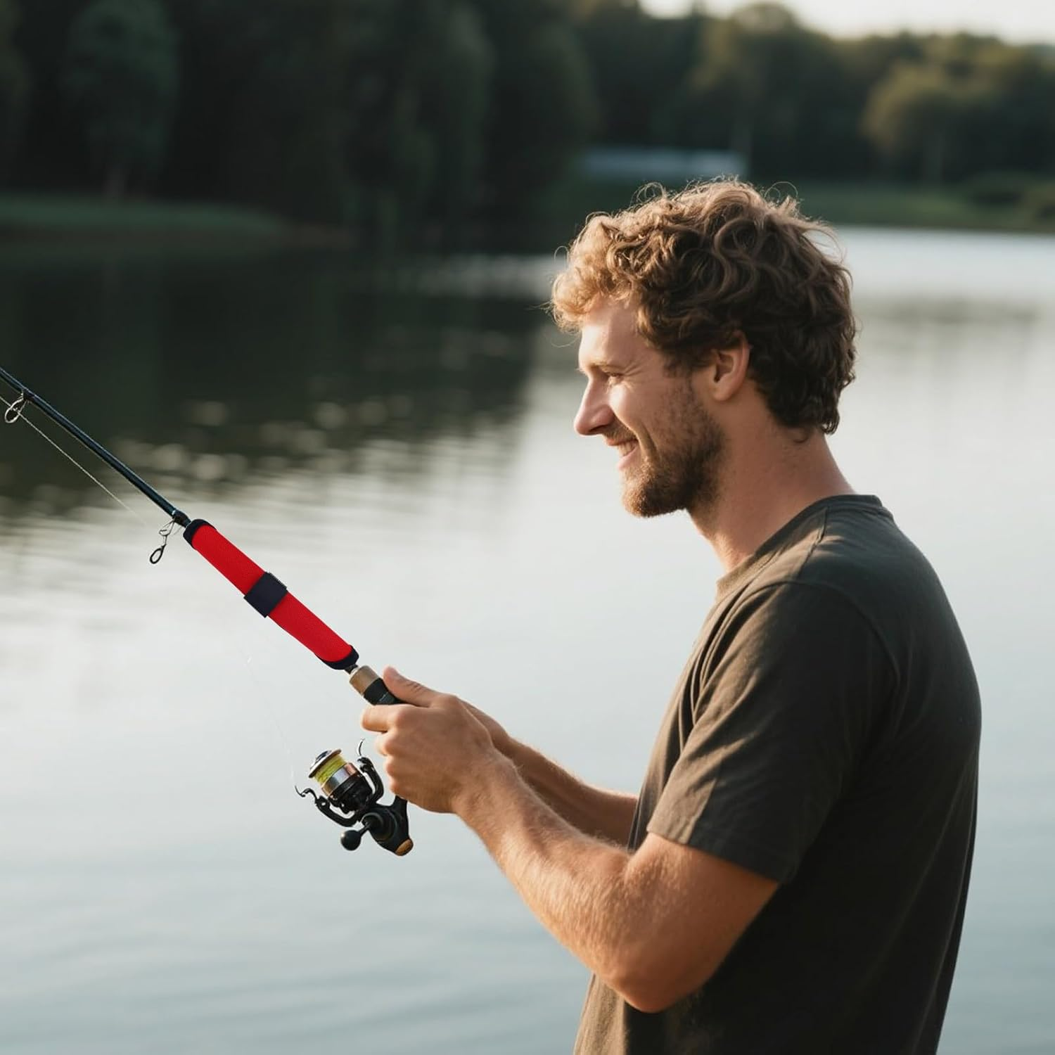 Gosknor 6Pcs Fishing Lure Wraps, Protective Lure Shield Covers Oxford Cloth Hook Bait Wraps for Fishing Rod Protection and Safe Storage image number 1