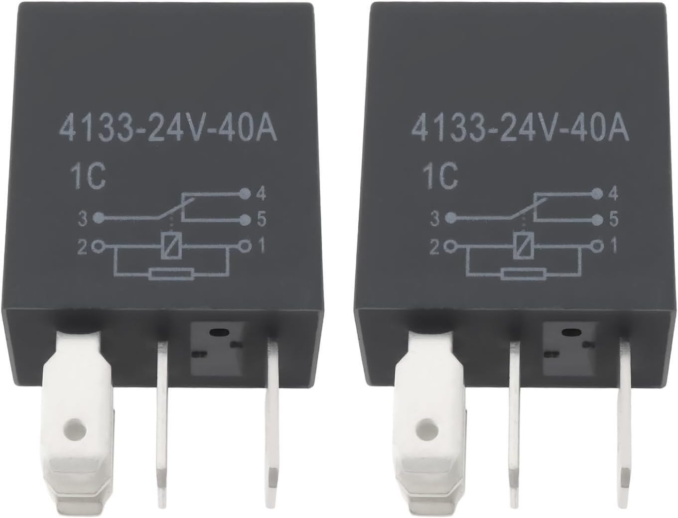 LT Easiyl 2Pcs 24VDC 5Pin Automotive Relay Replacement 156700-1840 Compatible with DENSO