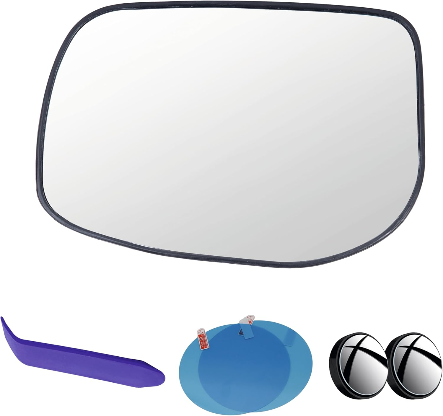 EAP Driver Side Mirror Glass Compatible with Toyota Corolla 2008-2013 (Japan Built), Heated, 8796112C60 8796112D80 image number 3